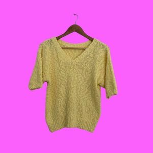 Vintage 1980s boxy style yellow